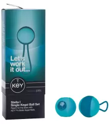 Набор из 2-х вагинальных шариков разного веса Stella I - Blue