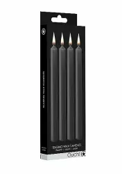 Набор восковых BDSM-свечей Teasing Wax Candles Large, черные