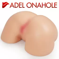 Adel Real HIPS Мастурбатор-полуторс, анус и вагина, с двойным слоем материала