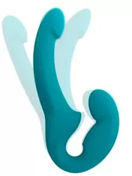 Анатомический страпон Fun Factory Share Lite, безремневой, диаметр 3,8 см, синий