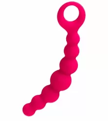 Изогнутый анальный стимулятор TOYFA POPO Pleasure – розовый