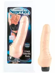 Фаллоимитатор Superior 8 Cliteriffic – телесный