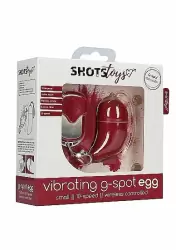 Виброяйцо для стимуляции точки G с пультом управления Small Wireless Vibrating G-Spot Egg (Красный)