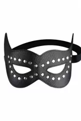 Маска кожаная Sitabella открытая – черный