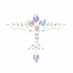 Декоративное украшение (камни) на клеевой основе Body Jewelry Stickers - Chest - Glow in the Dark 