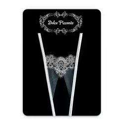 Белые кружевные трусики ручной работы Dolce Piccante Delicati pizzi с доступом - M