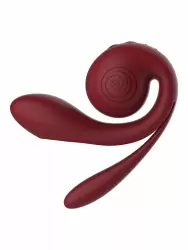 Инновационный тройной вибратор SVibe GIZI Pro, клиторная и анальная стимуляция, 3 мотора, бордовый