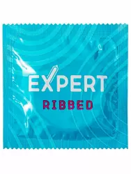 Рельефные презервативы EXPERT Ribbed, ребристые, 12шт