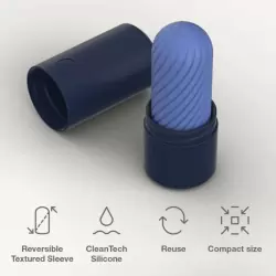 Инновационный мастурбатор Arcwave Ghost Pocket Stroker Blue, 10 см, силикон, голубой