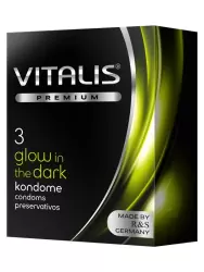 Презервативы Vitalis №3 Glow in the dark светящиеся в темноте
