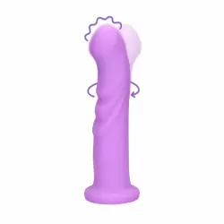 Вращающийся вибратор Shots Toys Ultra Soft Silicone Rotating G-Spot, перезаряжаемый, ультрамягкий силикон