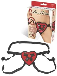 Трусики-сердечко для страпона Red Heart Strap-On Harness – красный