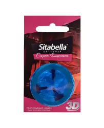 Насадка-презерватив Sitabella 3D с эластичными усиками – Секрет амаретто