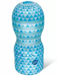 Нереалистичный мастурбатор Tenga Vacuum Cup - Extra Cool Edition, 15,5 см, ТПЭ, белый