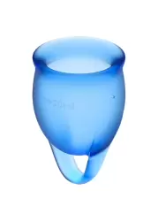 Набор менструальных чаш Satisfyer Feel confident Menstrual Cup (dark blue)