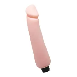 Гладкий вибромассажер-реалистик Multispeed Flexible Vibrator – телесный