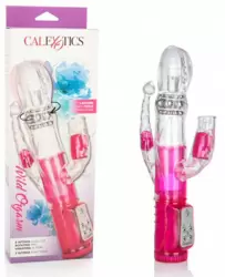 Хай-тек вибромассажёр Calexotics Wild Orgasm - розовый с прозрачным