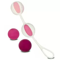 Бархатистые вагинальные шарики Geisha Balls 2 – розовый