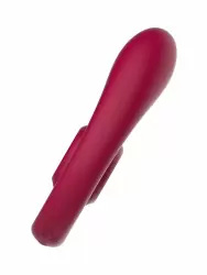 Гибкий вибратор для пар SVibe Snail GIZI Duo, синхронная стимуляция, пульт ДУ, бордовый