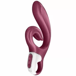 Изогнутый вибратор-кролик Satisfyer Love me, с двумя моторами, 12 режимов, бордовый