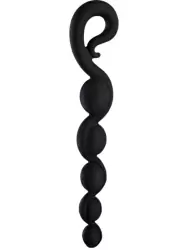 Элегантная анальная цепочка Fun Factory Bendybeads, 5 бусин, 26,3 см, черная