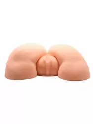 Реалистичный мастурбатор Baile, попка с двумя вибропулями, два отверстия, телесный