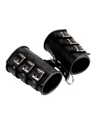 Кожаные манжеты Sitabella широкие – черный