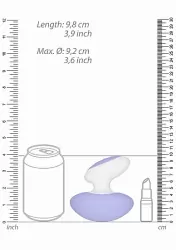 Универсальный стимулятор клитора Lovebug, 9.8 см, 10 режимов, фиолетовый