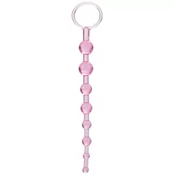Анальная цепочка First Time Love Beads - розовая