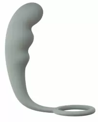 Анальный стимулятор с эрекционным кольцом Mountain Range Anal Plug Grey 4218-02Lola
