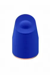 Клиторальный стимулятор с вибрацией и ротацией Dazzling (синий)