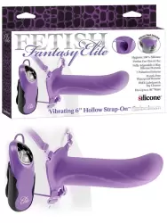 Страпон универсальный с вибрацией 6 Hollow Strap-On