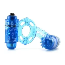 Эрекционное кольцо Screaming O - Woo Hoo с двумя вибростимуляторами