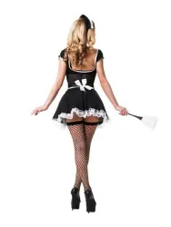 Эротический игровой костюм Le Frivole Роковая Служанка – черный с белым, L/XL