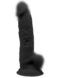 Реалистичный фаллоимитатор SILEXD Model 3, с мошонкой, 23,1 см, черный