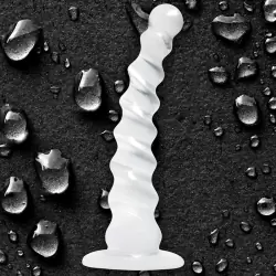 Анальный стимулятор Jollipops Twisted – прозрачный