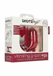 Виброяйцо для стимуляции точки G с пультом управления Medium Wireless Vibrating G-Spot Egg (Красный)