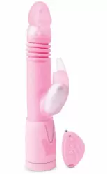 Вибратор с дистанционным пультом Thrusting Rabbit Pearl