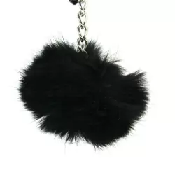 Зажимы на соски Pom Pom Nipple Clamps с пухом – черные	