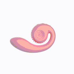 Анатомический вибратор SVibe GIZI, непрерывная стимуляция, 2 мотора, 5 режимов работы, персиковый