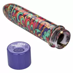 Компактный вибратор Naughty Bits Shake It Off, 10,75 см, силикон, разноцветный