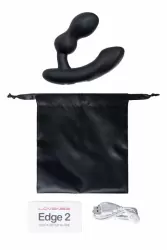 Массажер простаты Lovense Edge 2. 10 режимов вибрации, 9.1 см, силикон, черный