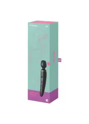 Вибратор Satisfyer Wand-er Woman (черный с золотом): 34 см, 50 режимов вибрации, АБС/силикон