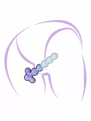 Элегантная анальная ёлочка Youvic, 16,4 см, 10 режимов, силикон, голубой с сиреневым 