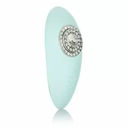 Элегантный вибратор Calexotics Pave Grace - голубой