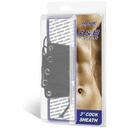 Сбруя для члена на шнуровке Blueline – чёрный