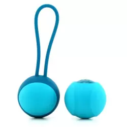 Набор из 2-х вагинальных шариков разного веса Stella I - Blue