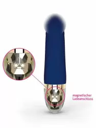 Реалистичный вибратор Mystim Real Deal Neal, 8 режимов, 16,5 см, синий