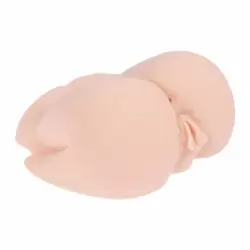 Полуторс вагина-анус Juliana+ с вибрацией, ротацией и голосом – телесный