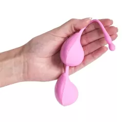 Вагинальные шарики Vibe Therapy Terah со смещенным центром тяжести – розовые